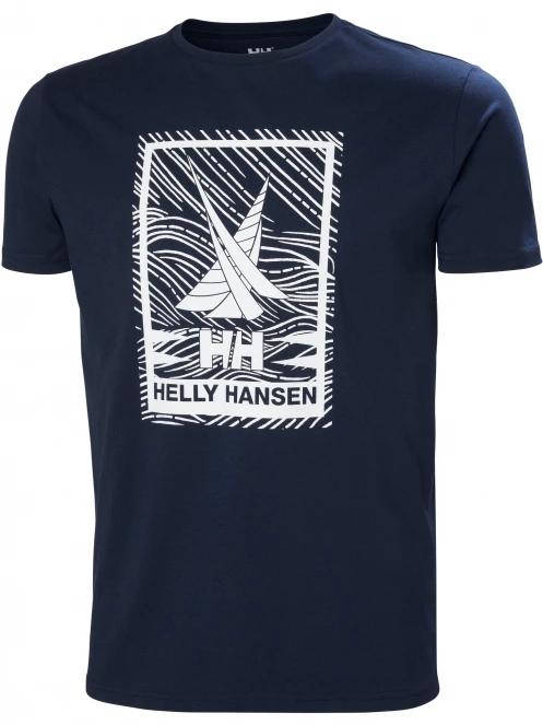 tricou cu maneci scurte pt. barbati Helly Hansen Shoreline T-Shirt 2.0 albastru inchis 6
