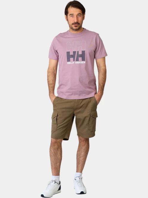 pantaloni scurti cu buzunare laterale pt. barbati Helly Hansen Dock Cargo Shorts oliv 5