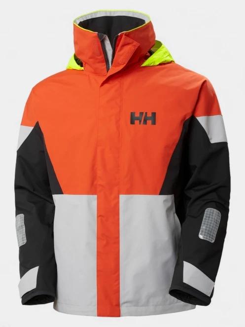 jacheta pentru navigatie pt. barbati Helly Hansen Newport Regatta Jacket portocaliu 2
