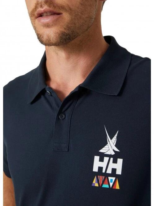 tricou cu guler pt. barbati Helly Hansen Koster Polo albastru inchis 4