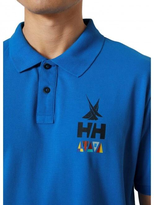 tricou cu guler pt. barbati Helly Hansen Koster Polo albastru 4