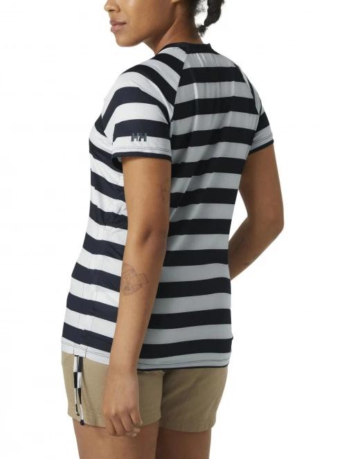 tricou cu maneci scurte pt. femei Helly Hansen W Siren 1/2 Zip T-Shirt albastru inchis 3