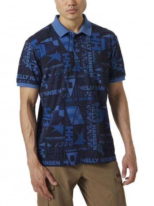 tricou cu guler pt. barbati Helly Hansen Newport Polo albastru inchis 2