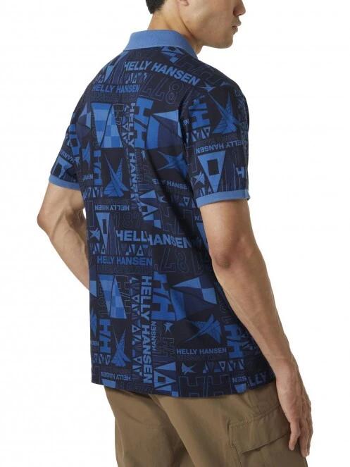 tricou cu guler pt. barbati Helly Hansen Newport Polo albastru inchis 3