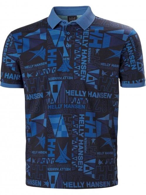 tricou cu guler pt. barbati Helly Hansen Newport Polo albastru inchis 5