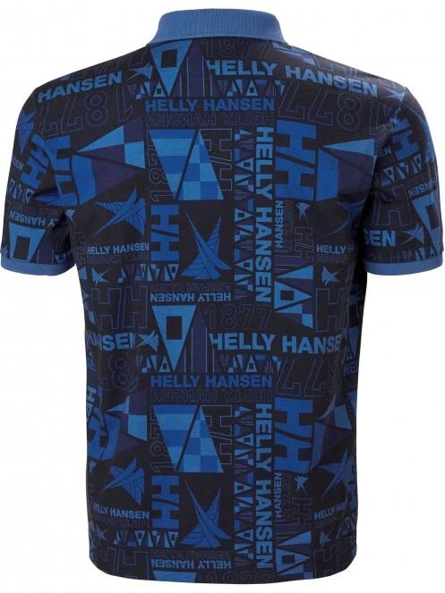 tricou cu guler pt. barbati Helly Hansen Newport Polo albastru inchis 6
