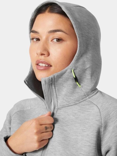 pulover cu gluga pt. femei Helly Hansen W Hp Ocean Fz Jacket 2.0 gri 4