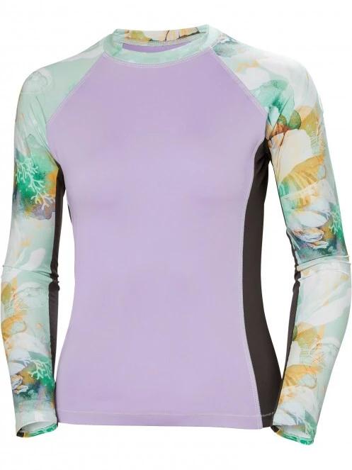 lycra cu maneci lungi pt. femei Helly Hansen W Waterwear Rashguard violet 4