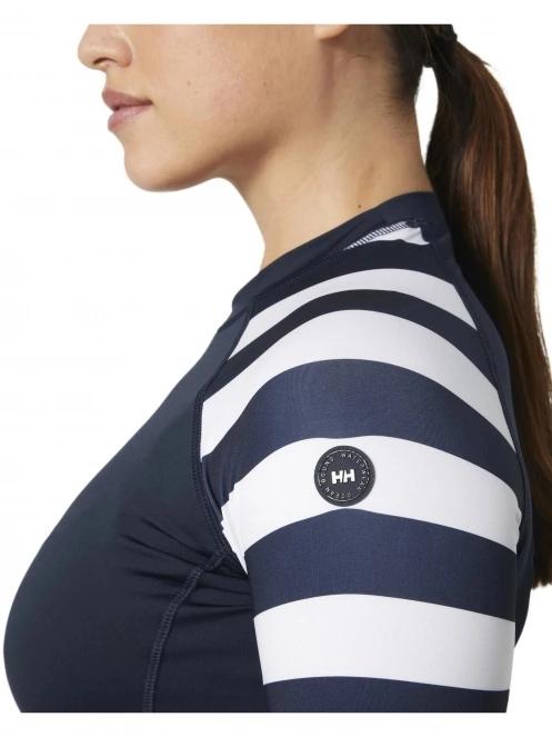 lycra cu maneci lungi pt. femei Helly Hansen W Waterwear Rashguard albastru inchis 4