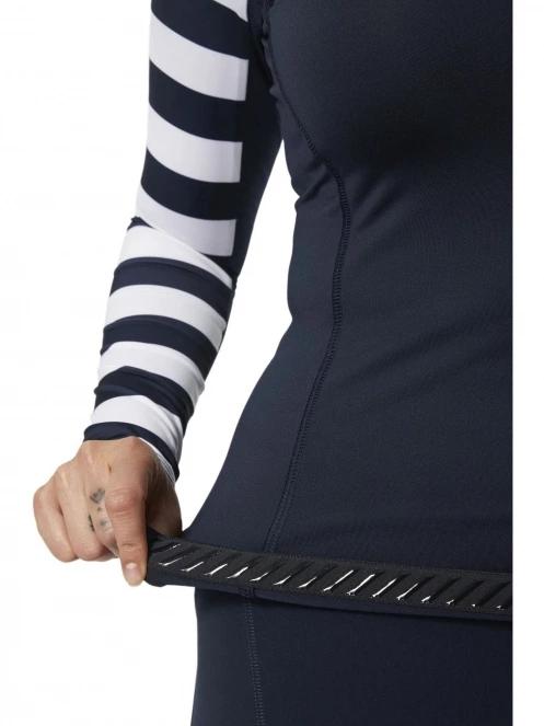 lycra cu maneci lungi pt. femei Helly Hansen W Waterwear Rashguard albastru inchis 5
