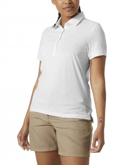 tricou cu guler pt. femei Helly Hansen W Siren Polo alb 2