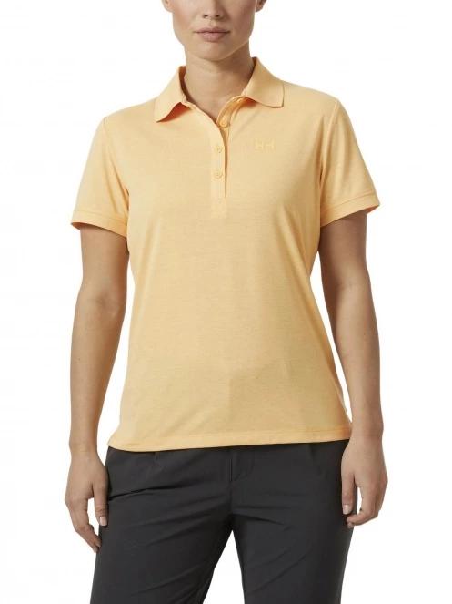 tricou cu guler pt. femei Helly Hansen W Siren Polo galben 2
