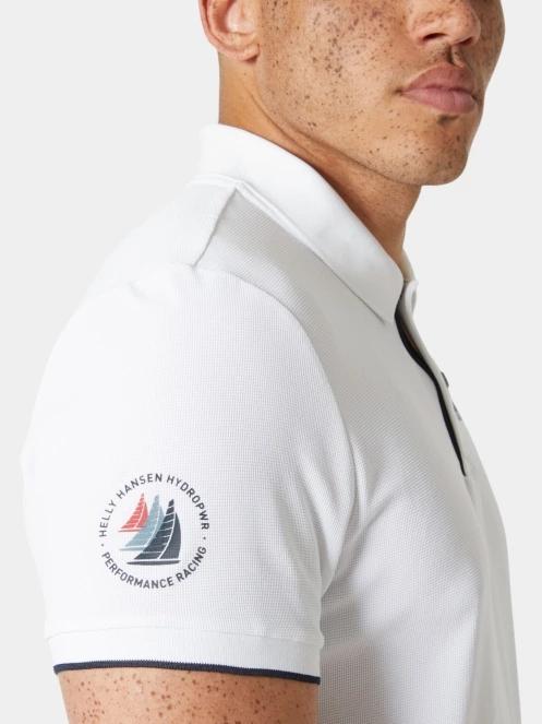 tricou cu guler pt. barbati Helly Hansen Ocean Polo 2.0 alb 4