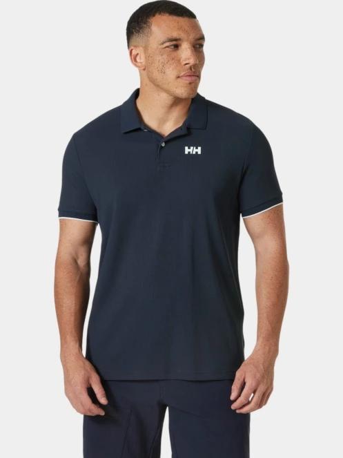 tricou cu guler pt. barbati Helly Hansen Ocean Polo 2.0 albastru inchis 2