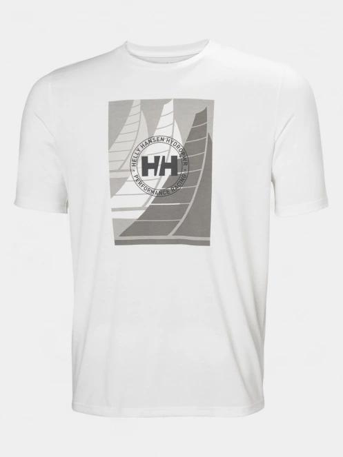 tricou pentru sport, cu maneci scurte pt. barbati Helly Hansen Hp Race Graphic T-Shirt alb 6