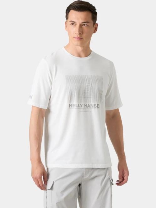 tricou cu maneci scurte pt. barbati Helly Hansen Hp Race Graphic T-Shirt alb 2