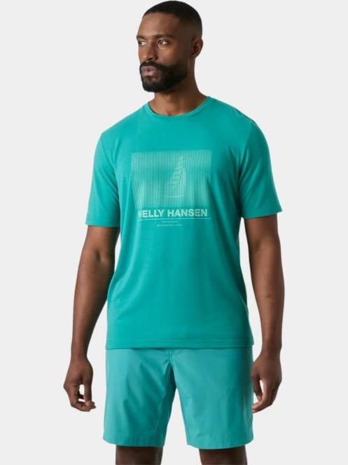 tricou cu maneci scurte pt. barbati Helly Hansen Hp Race Graphic T-Shirt verde 3