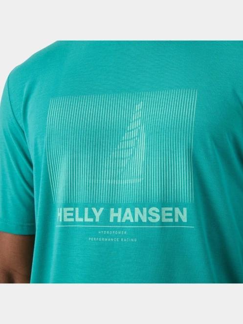 tricou cu maneci scurte pt. barbati Helly Hansen Hp Race Graphic T-Shirt verde 5