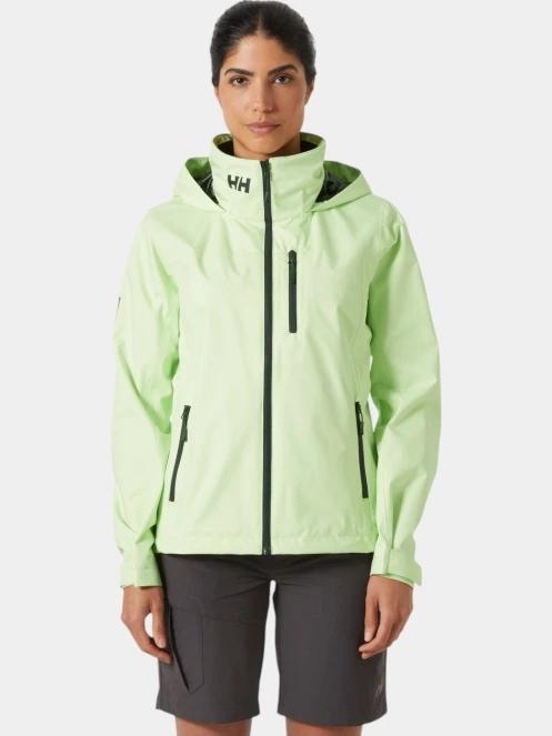 jacheta pentru navigatie pt. femei Helly Hansen W Crew Hooded Jacket 2.0 verde 2