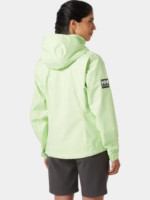 jacheta pentru navigatie pt. femei Helly Hansen W Crew Hooded Jacket 2.0 verde 3