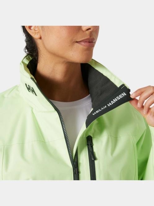 jacheta pentru navigatie pt. femei Helly Hansen W Crew Hooded Jacket 2.0 verde 4
