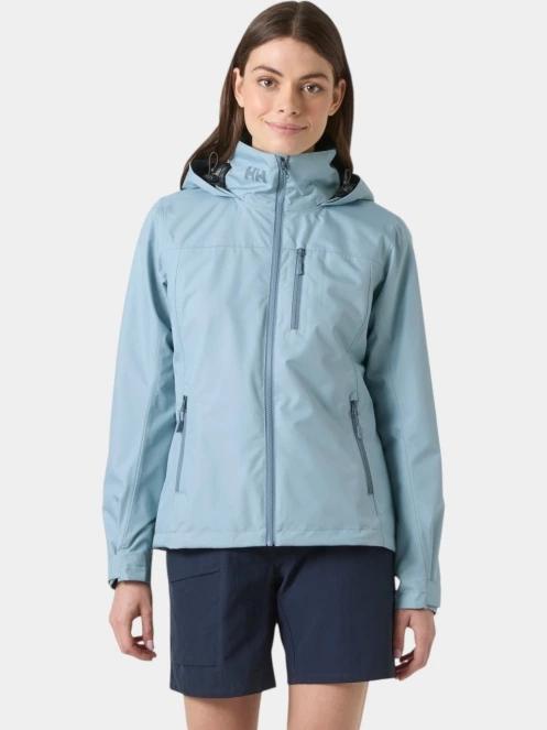 jacheta pentru navigatie pt. femei Helly Hansen W Crew Hooded Jacket 2.0 albastru deschis 2