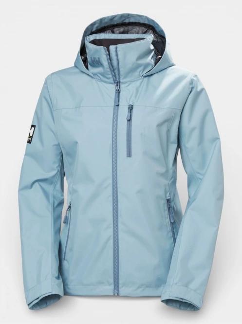 jacheta pentru navigatie pt. femei Helly Hansen W Crew Hooded Jacket 2.0 albastru deschis 9