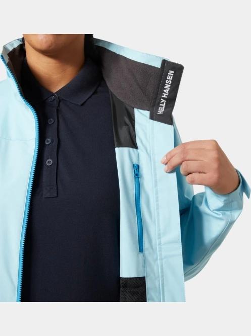 jacheta pentru navigatie pt. femei Helly Hansen W Crew Jacket 2.0 albastru deschis 4