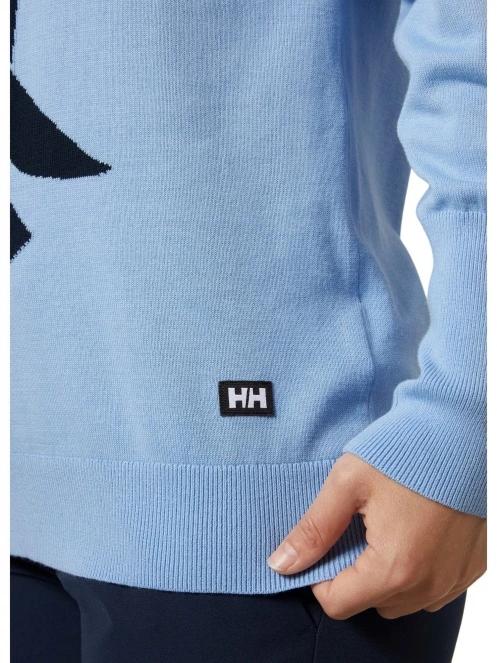 pulover pt. femei Helly Hansen W Salt Summer Knit albastru deschis 5