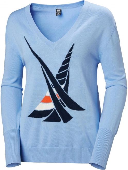 pulover pt. femei Helly Hansen W Salt Summer Knit albastru deschis 6