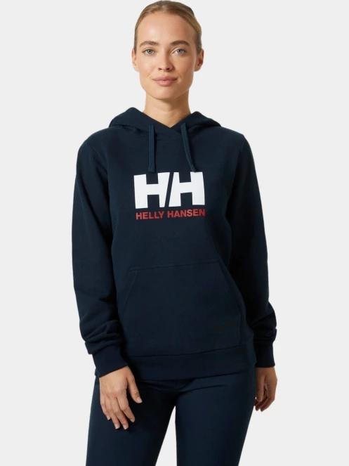 pulover cu gluga pt. femei Helly Hansen W Hh Logo Hoodie 2.0 albastru inchis 2
