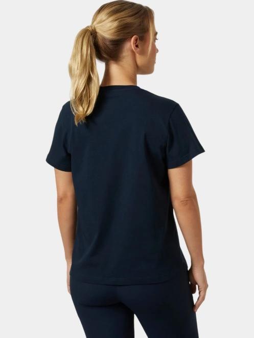 tricou cu maneci scurte pt. femei Helly Hansen W Hh Logo T-Shirt 2.0 albastru inchis 3