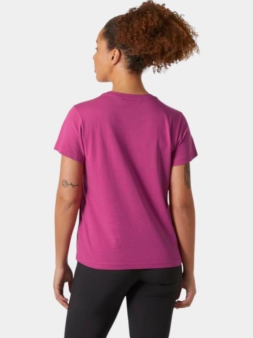 tricou cu maneci scurte pt. femei Helly Hansen W Hh Logo T-Shirt 2.0 magenta 3