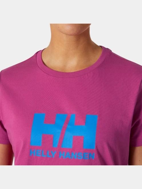 tricou cu maneci scurte pt. femei Helly Hansen W Hh Logo T-Shirt 2.0 magenta 4