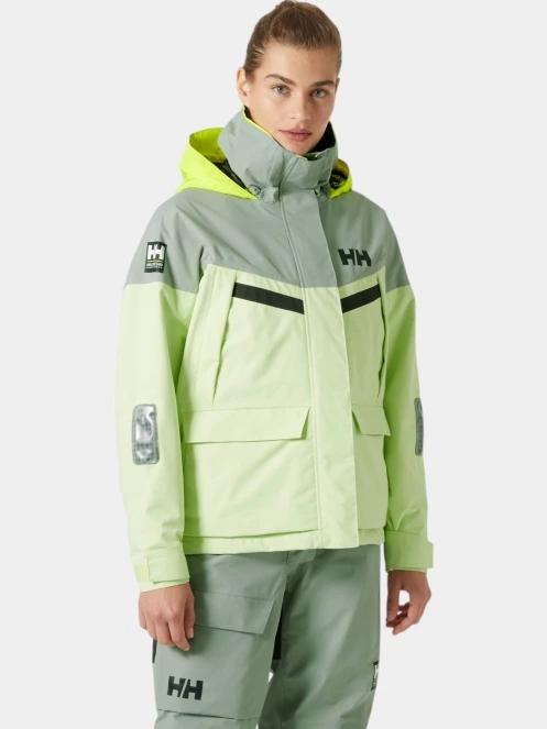 jacheta pentru navigatie pt. femei Helly Hansen W Pier 4.0 Jacket verde 2