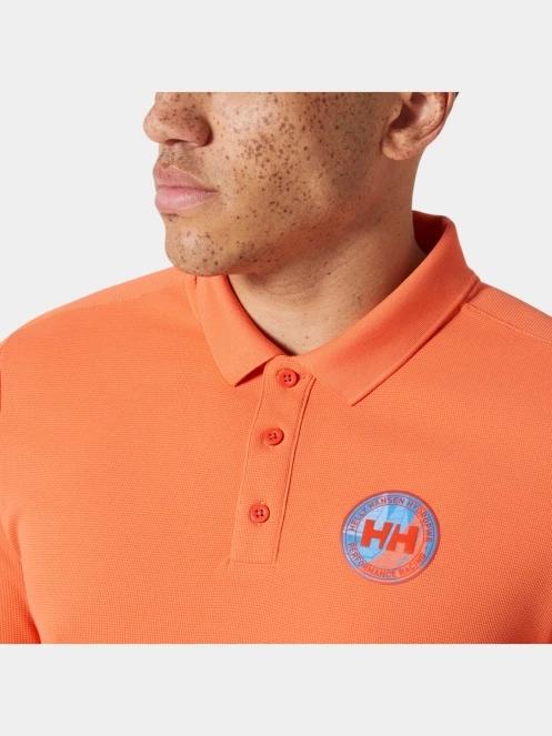 tricou cu guler pt. barbati Helly Hansen Hp Race Polo 2.0 portocaliu 4