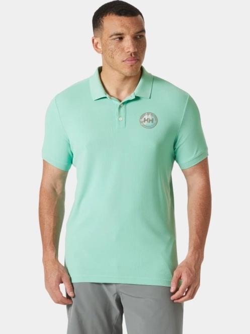 tricou cu guler pt. barbati Helly Hansen Hp Race Polo 2.0 verde 2