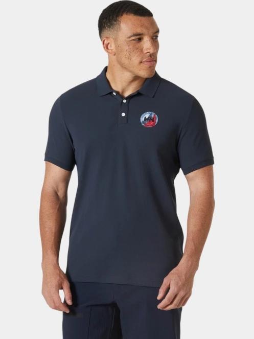 tricou cu guler pt. barbati Helly Hansen Hp Race Polo 2.0 albastru inchis 2