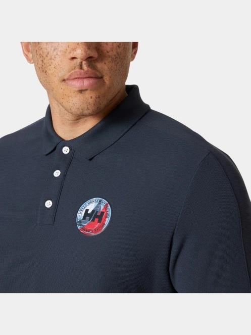 tricou cu guler pt. barbati Helly Hansen Hp Race Polo 2.0 albastru inchis 4