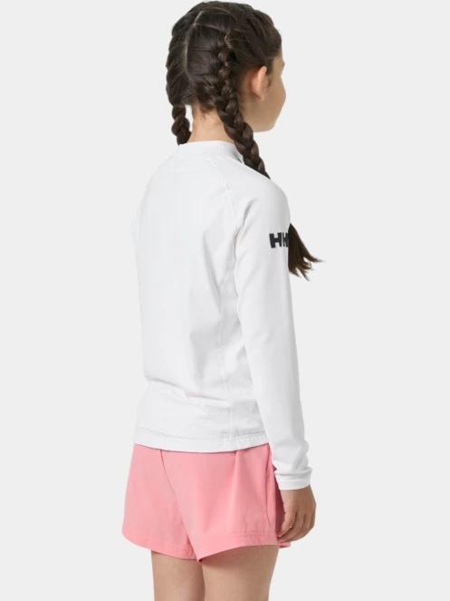 lycra cu maneci lungi Helly Hansen Jr Waterwear Rashguard alb 3