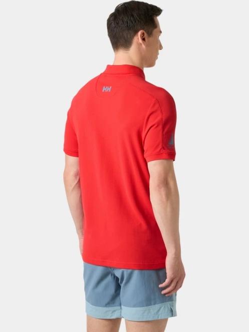 tricou cu guler pt. barbati Helly Hansen Hp Race Polo rosu 3