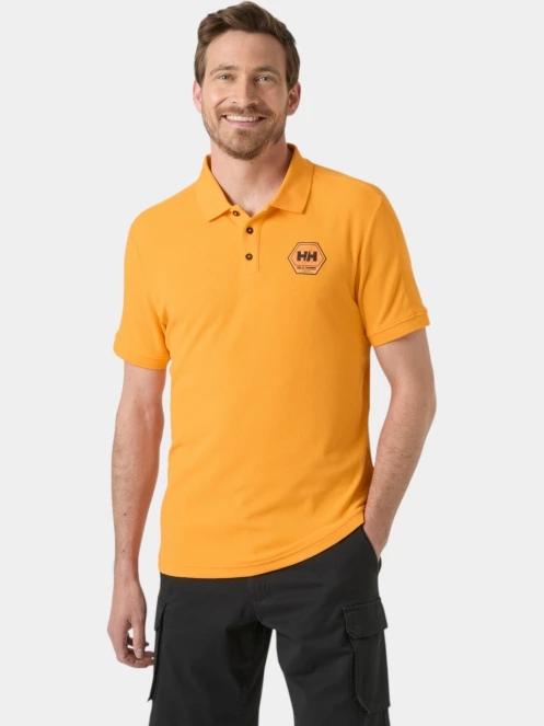 tricou cu guler pt. barbati Helly Hansen Hp Race Polo portocaliu 2