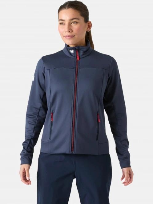 pulover polar pt. femei Helly Hansen W Crew Fleece Jacket albastru inchis 2