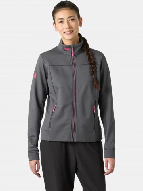 pulover polar pt. femei Helly Hansen W Crew Fleece Jacket gri 2