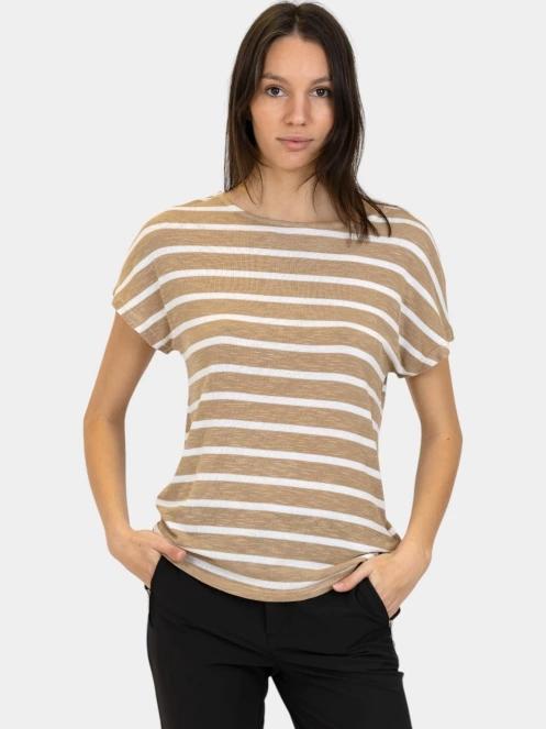 tricou cu maneci scurte pt. femei Luhta Luhta Hagalund maro 2