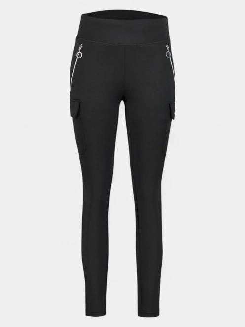 pantaloni de strada cu buzunare laterale pt. femei Luhta Luhta Ino negru 2