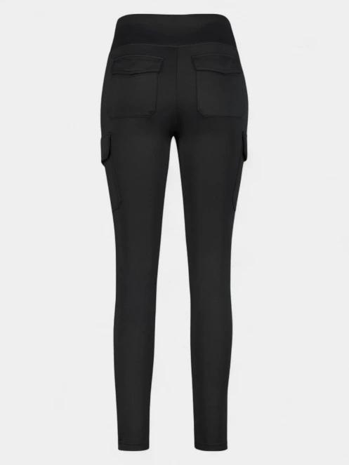 pantaloni de strada cu buzunare laterale pt. femei Luhta Luhta Ino negru 4