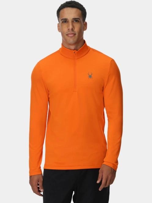 top lenjerie de corp pt. barbati Spyder Prospect 1/2 Zip portocaliu 2