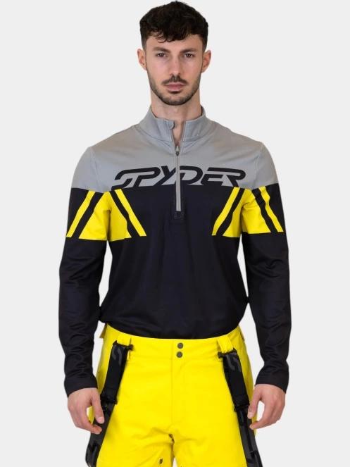 top lenjerie de corp pt. barbati Spyder Podium 1/2 Zip negru 2