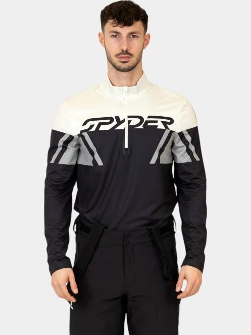 top lenjerie de corp pt. barbati Spyder Podium 1/2 Zip negru 2